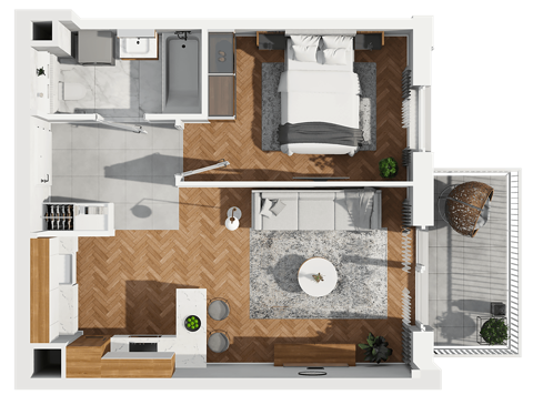 Plan 2 pok. 40m²