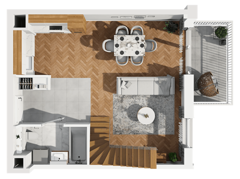 Plan 1 pok. 69m²