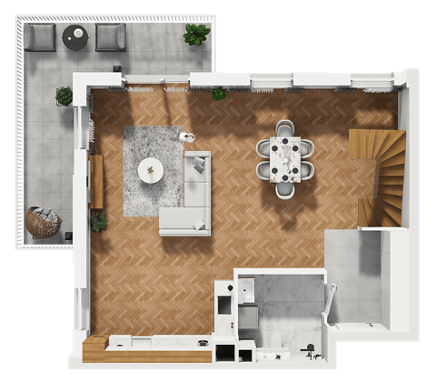 Plan 1 pok. 112m²