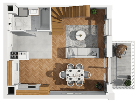 Plan 1 pok. 69m²