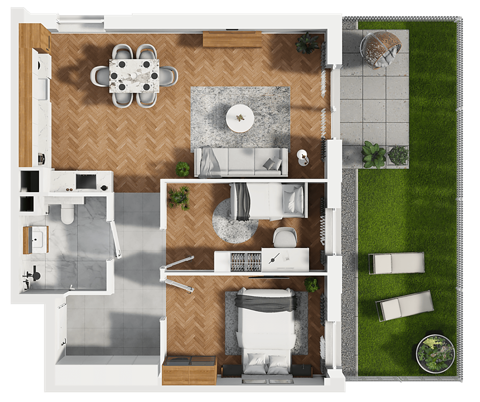 Plan 3 pok. 63m²