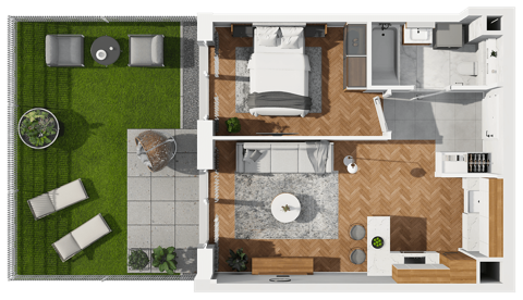 Plan 2 pok. 39m²