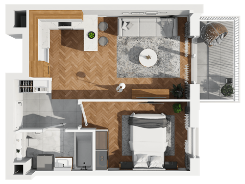 Plan 2 pok. 38m²