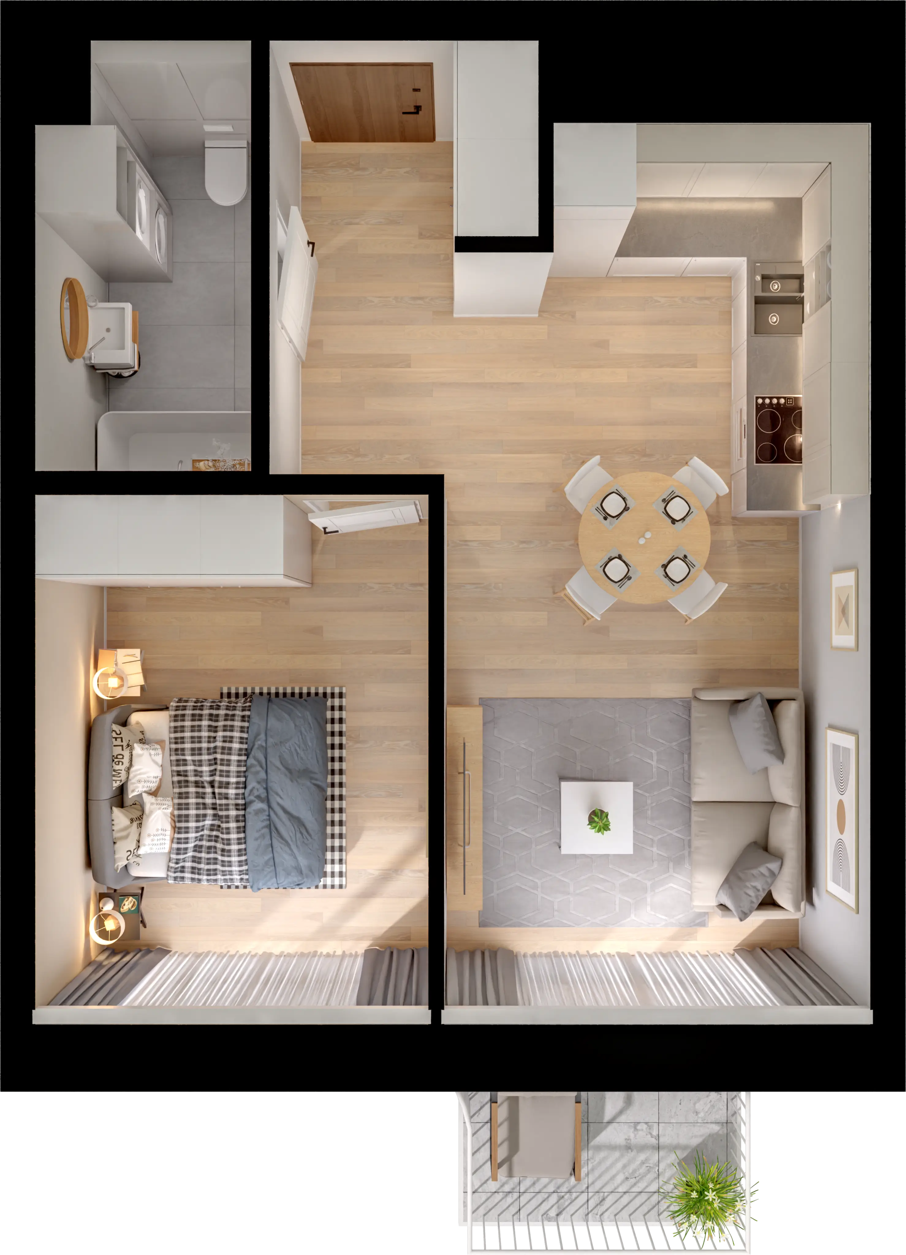 Plan 2 pok. 40m²