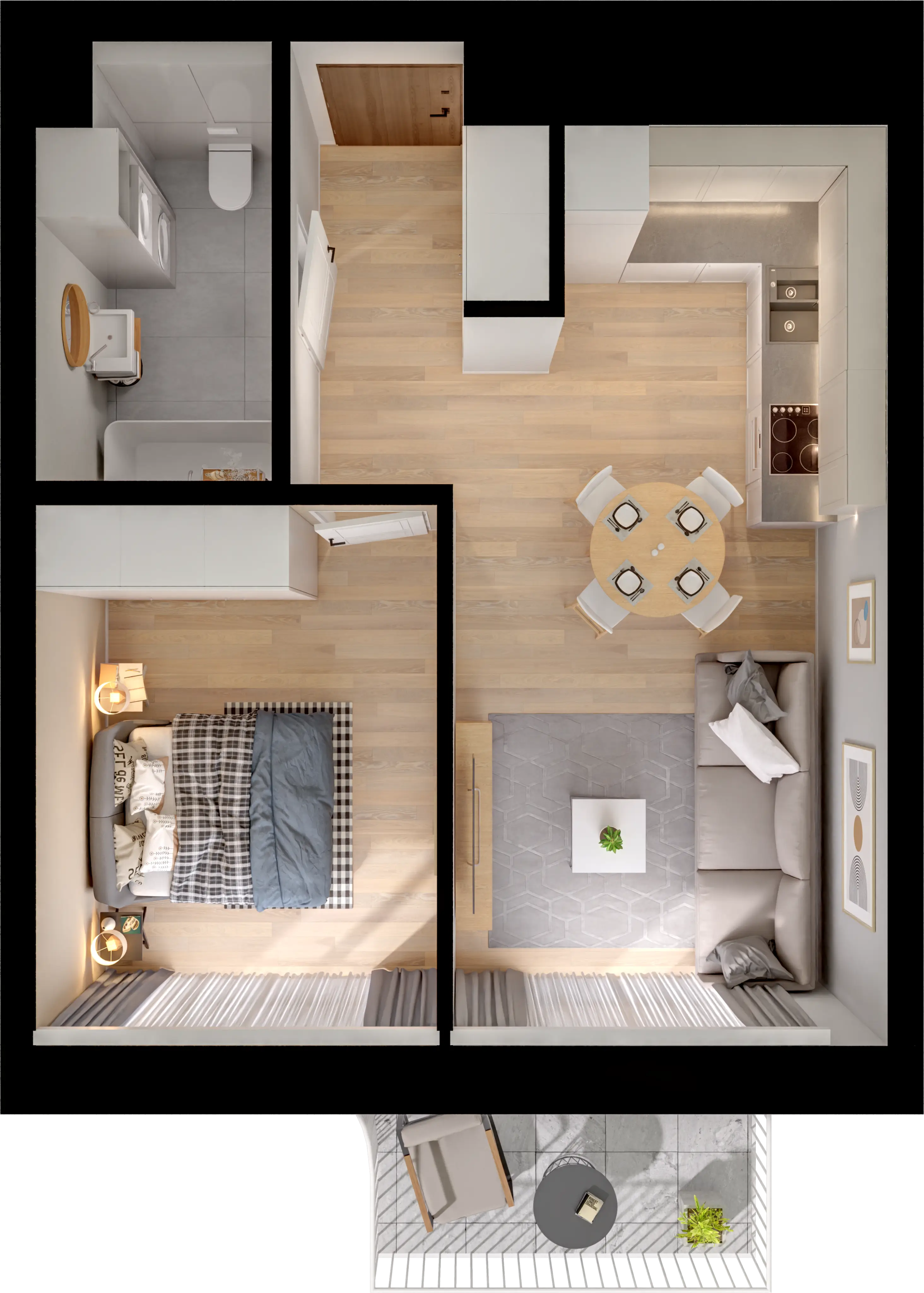 Plan 2 pok. 40m²