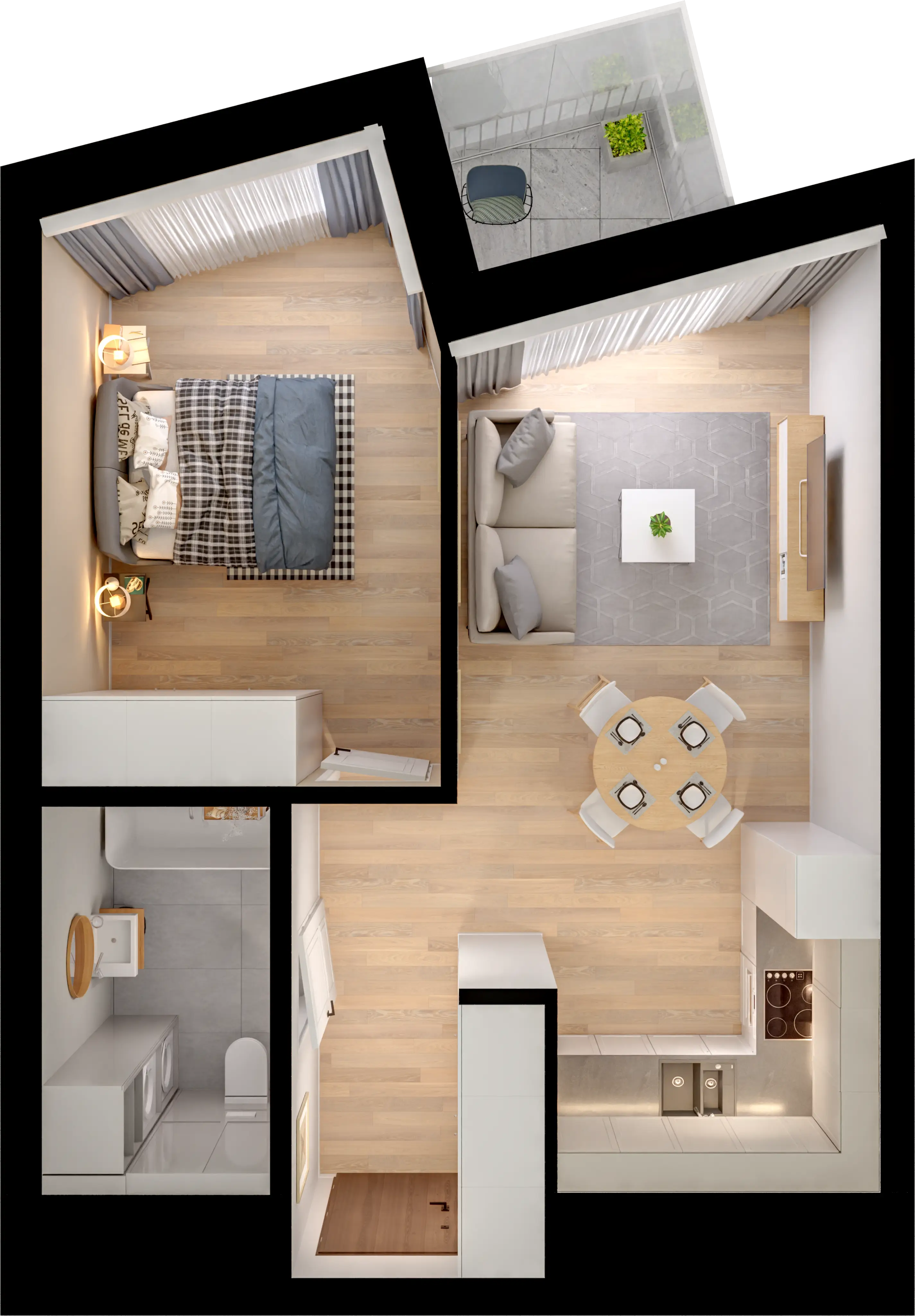 Plan 2 pok. 41m²