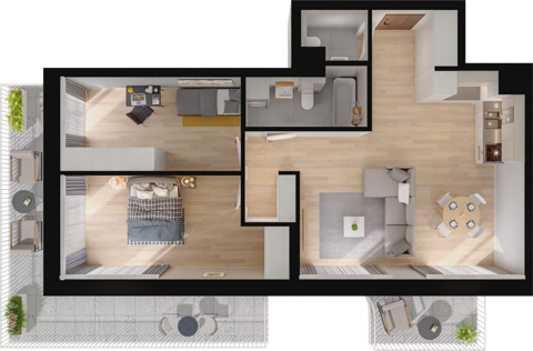 Plan 3 pok. 73m²