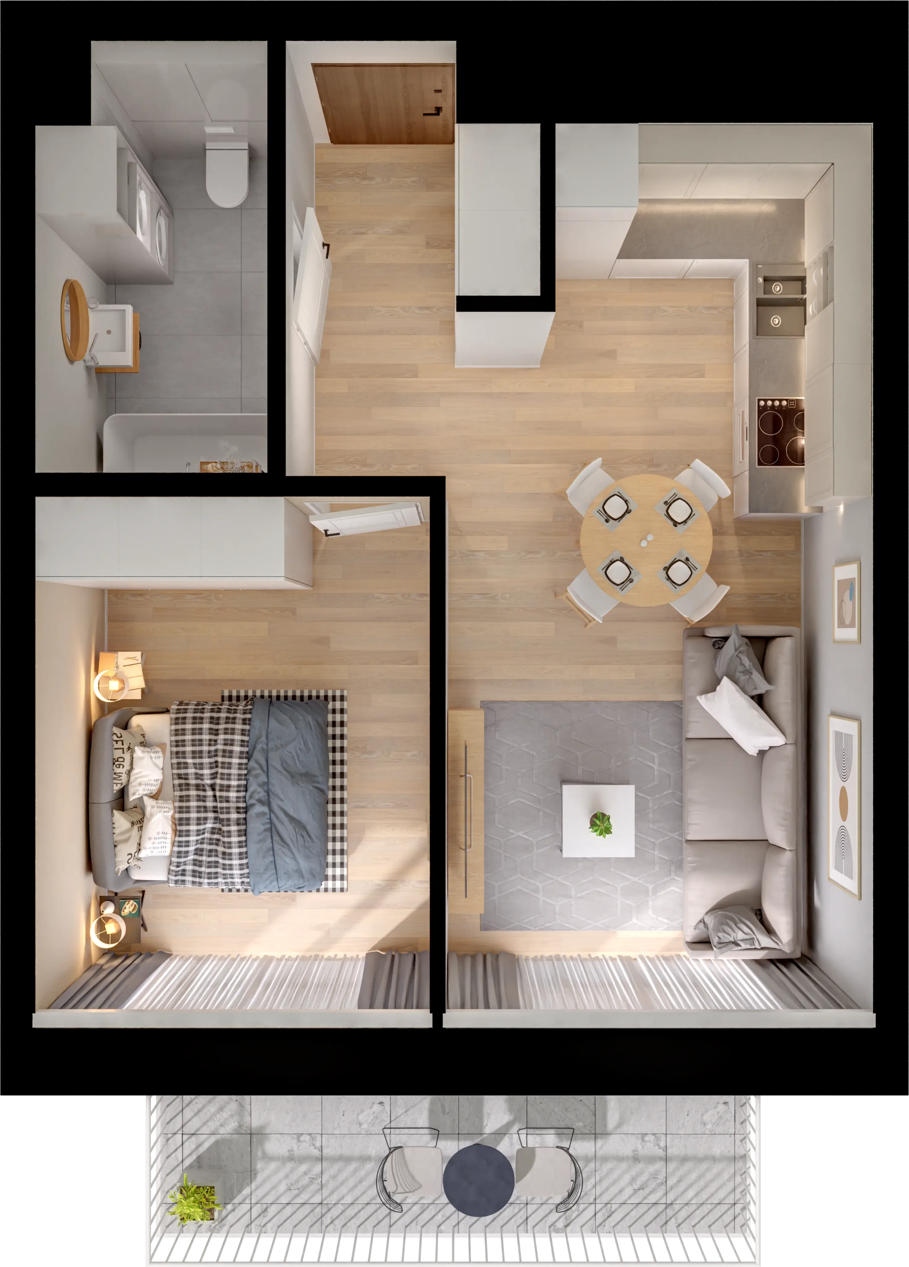 Plan 2 pok. 41m²