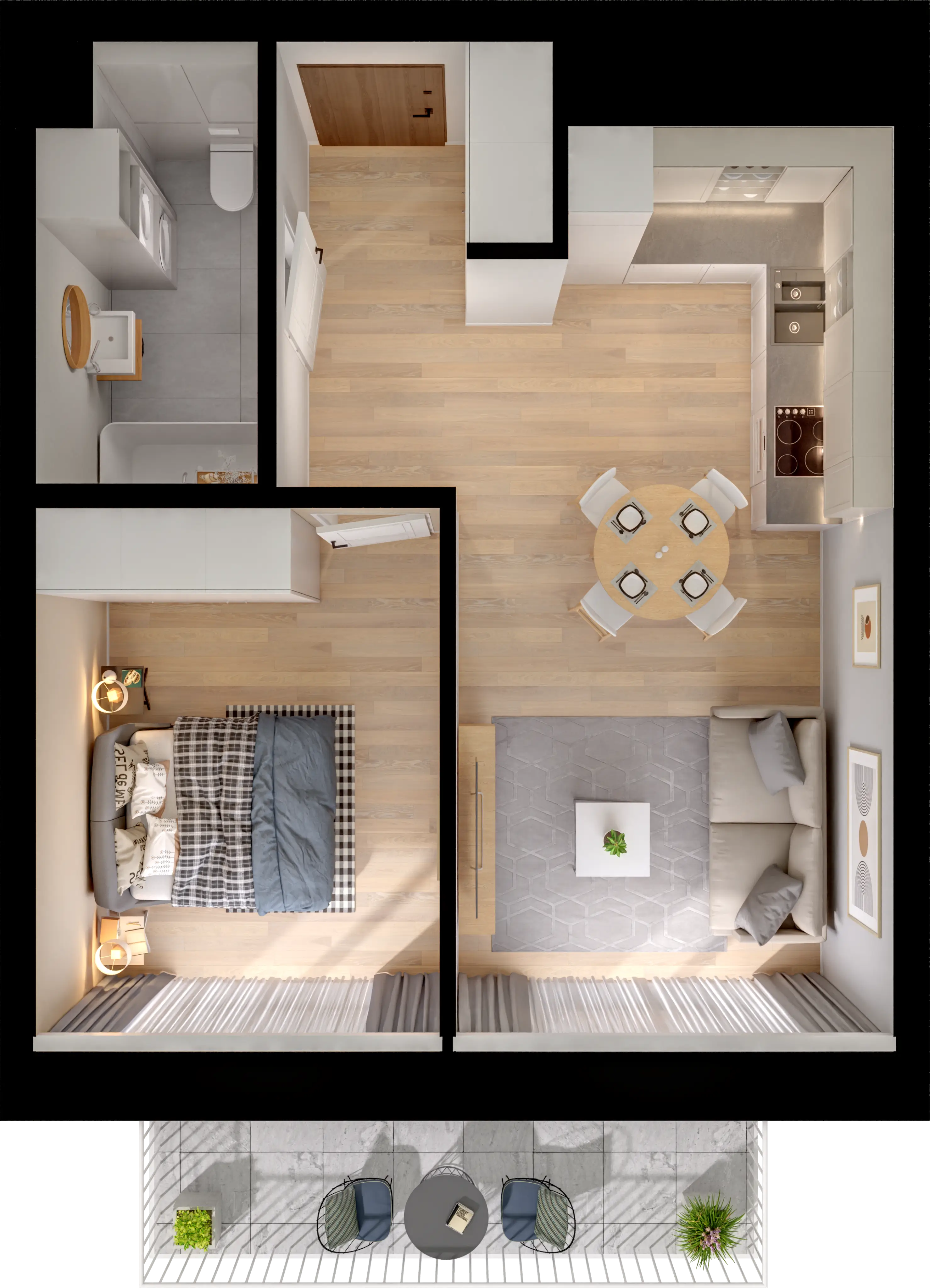 Plan 2 pok. 41m²