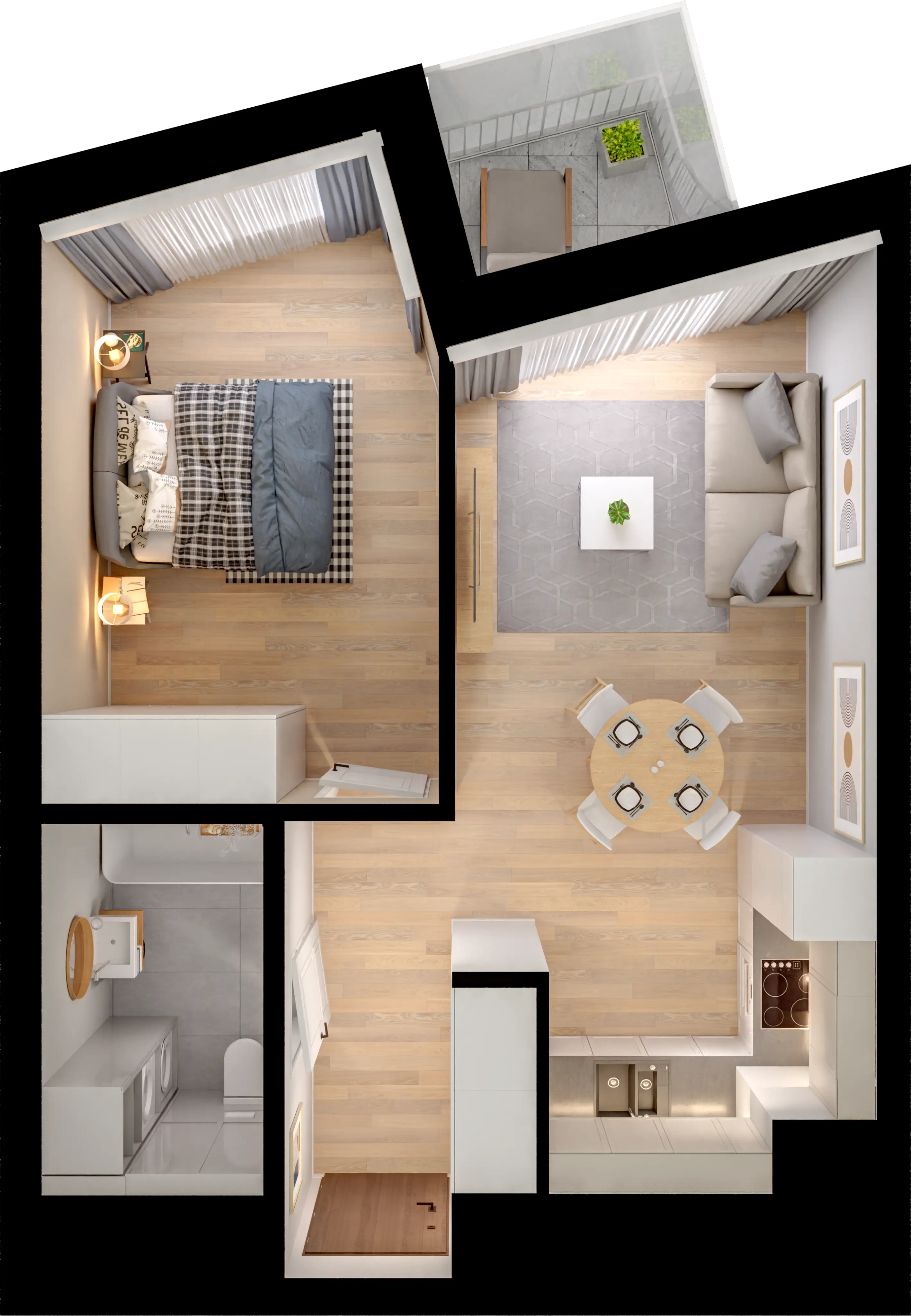 Plan 2 pok. 41m²