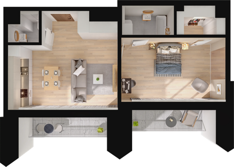Plan 2 pok. 114m²