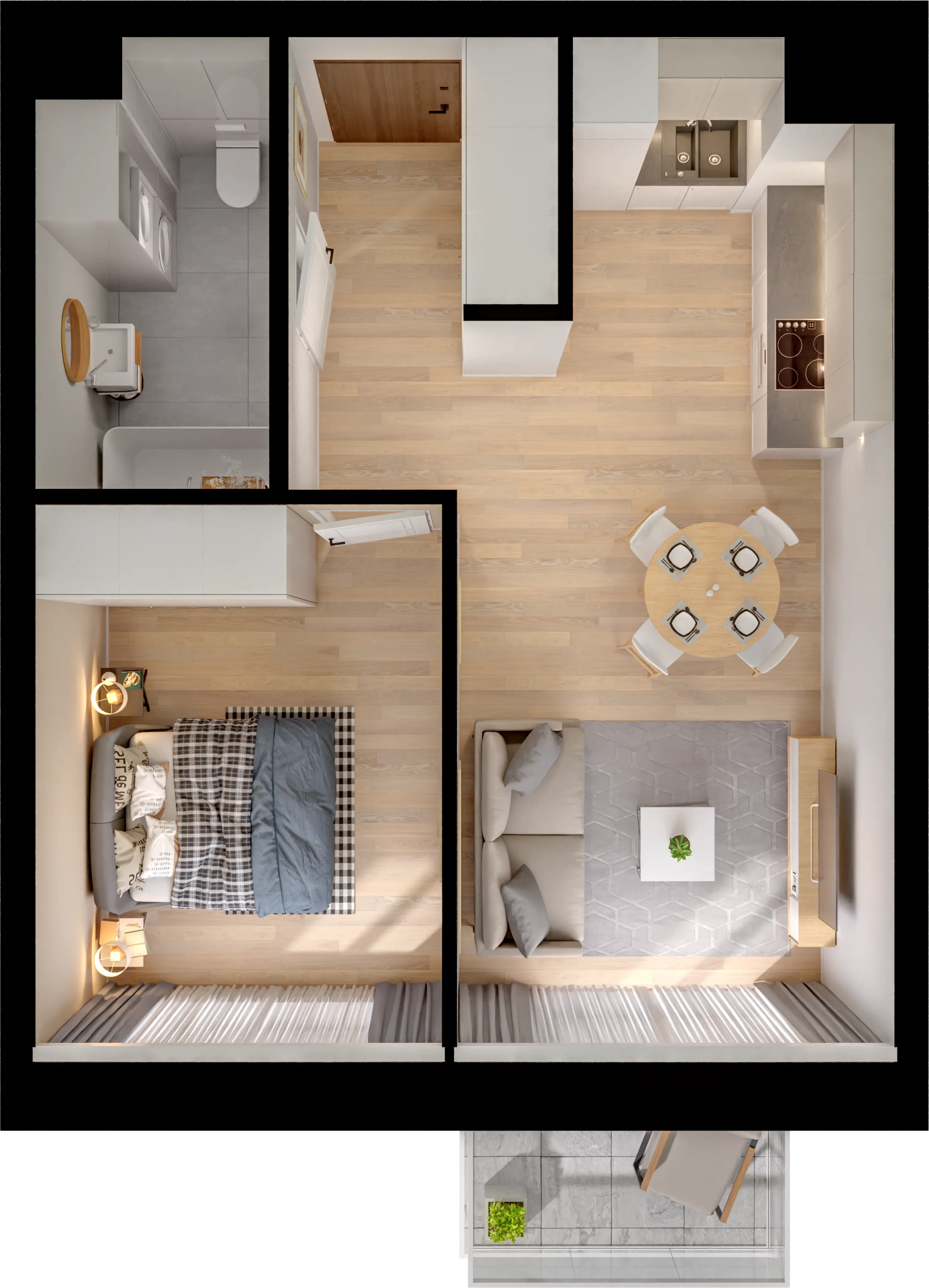Plan 2 pok. 41m²