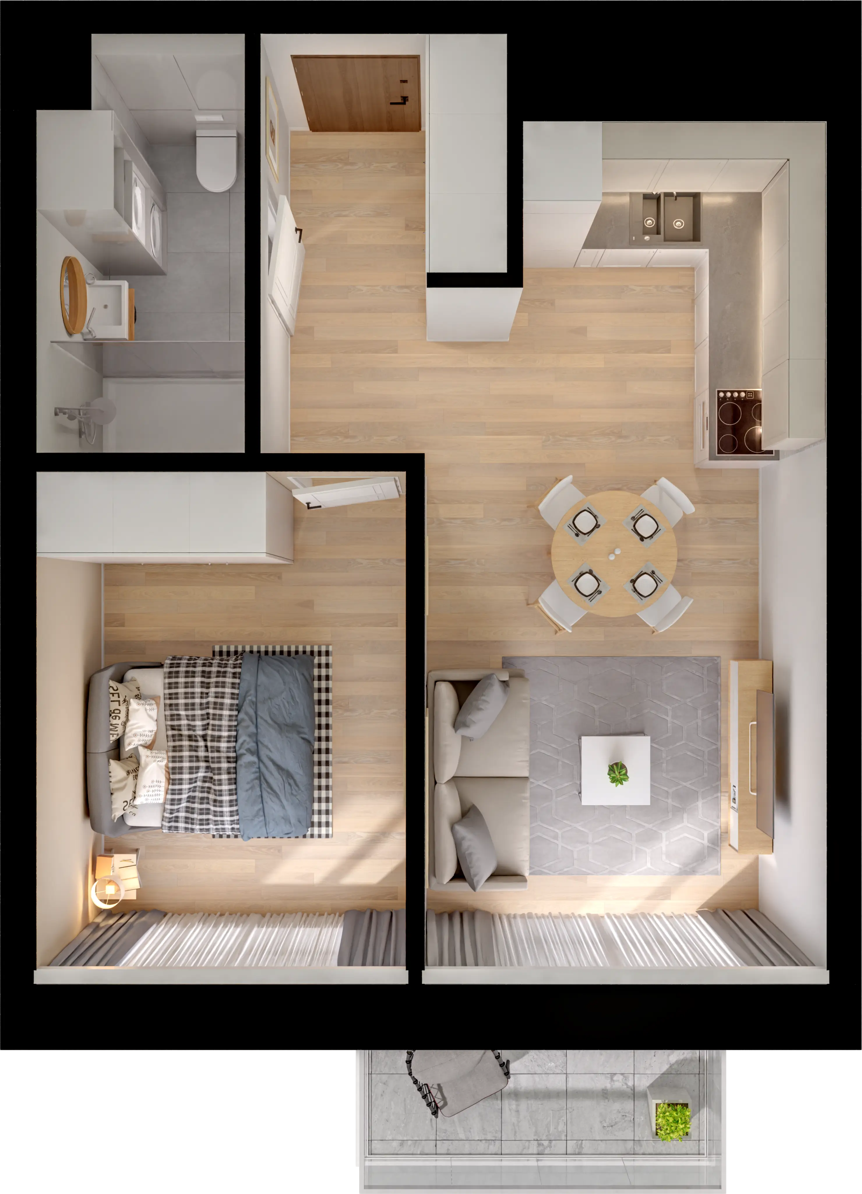 Plan 2 pok. 41m²
