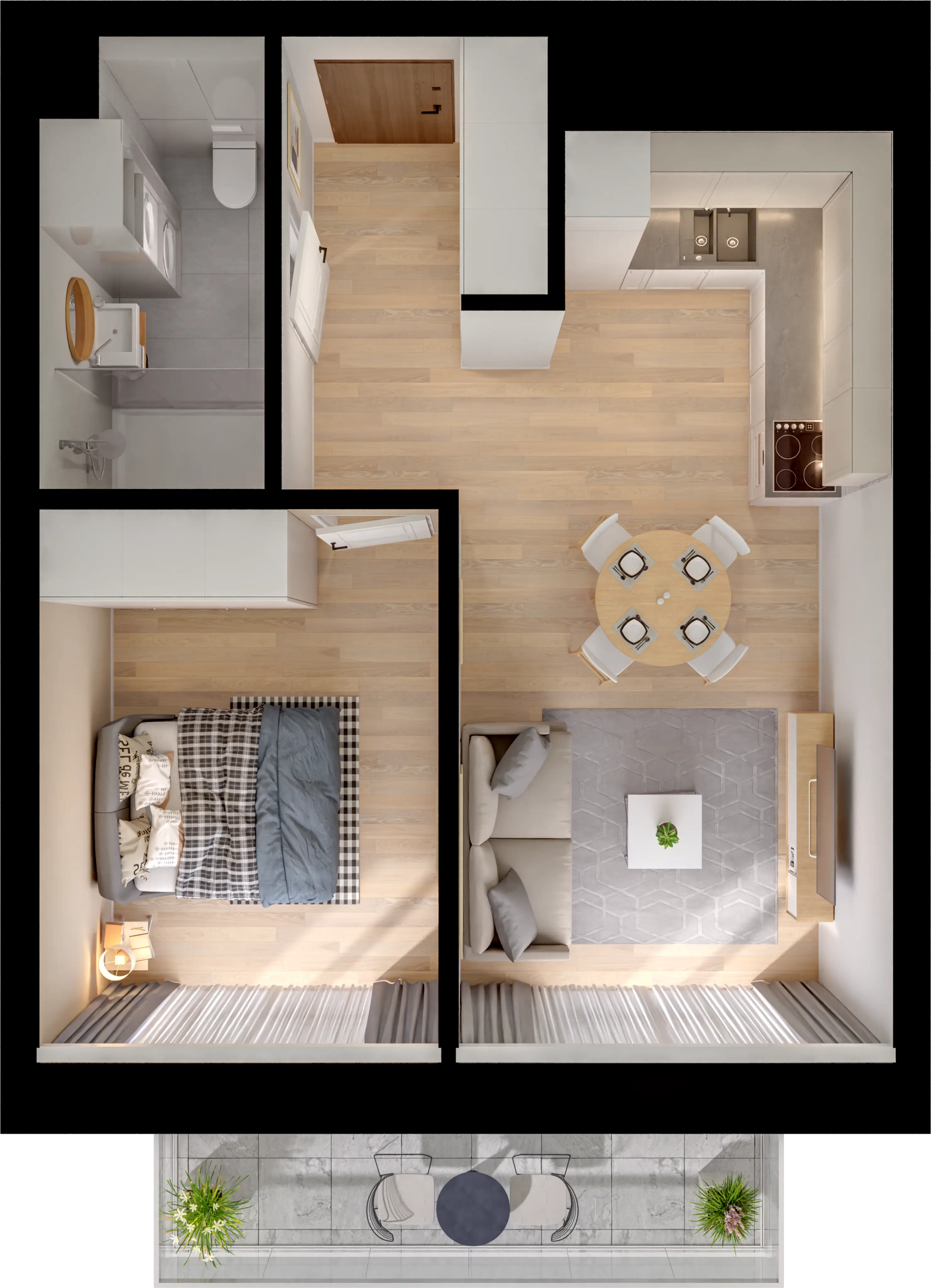 Plan 2 pok. 41m²