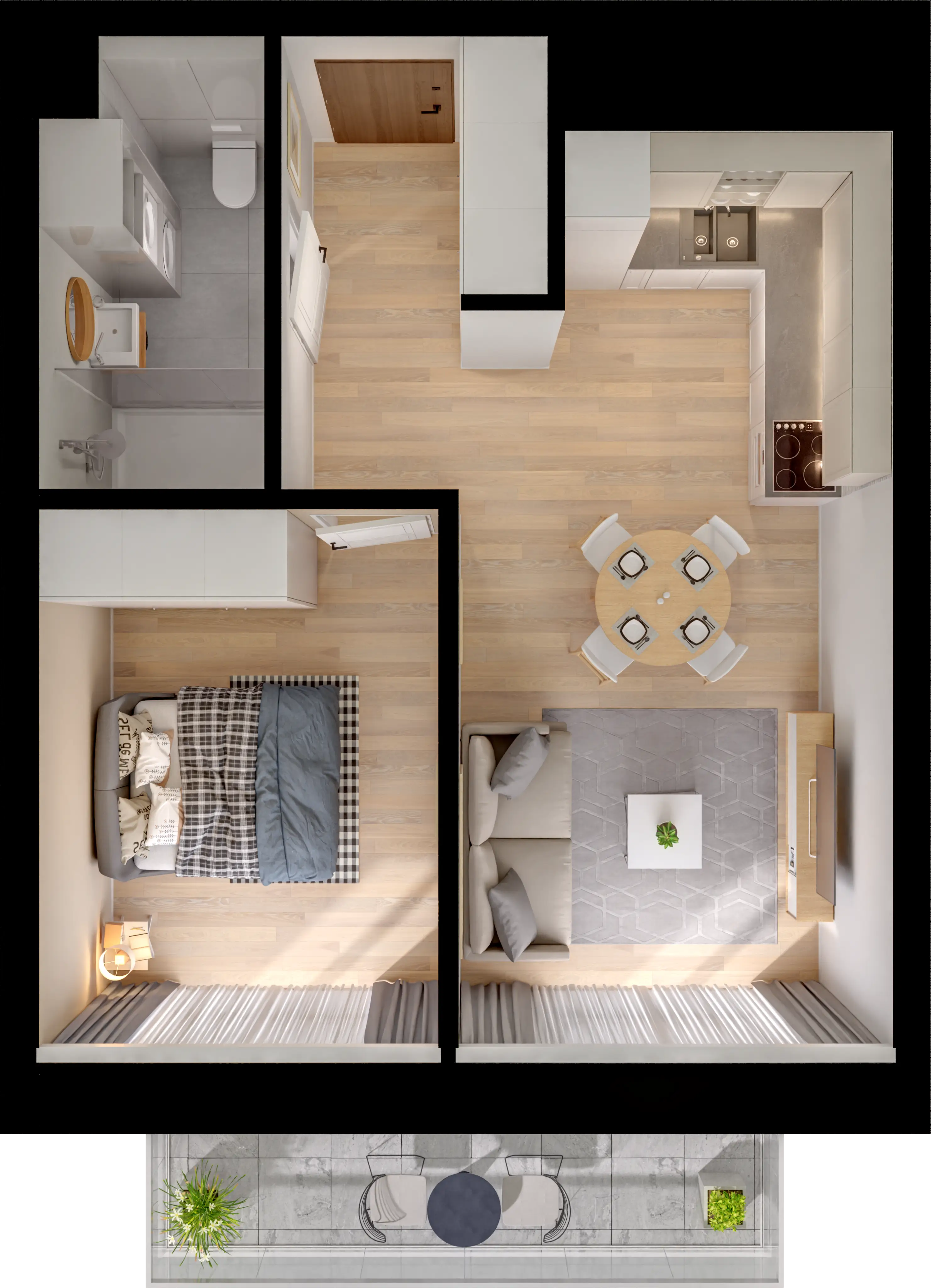 Plan 2 pok. 41m²