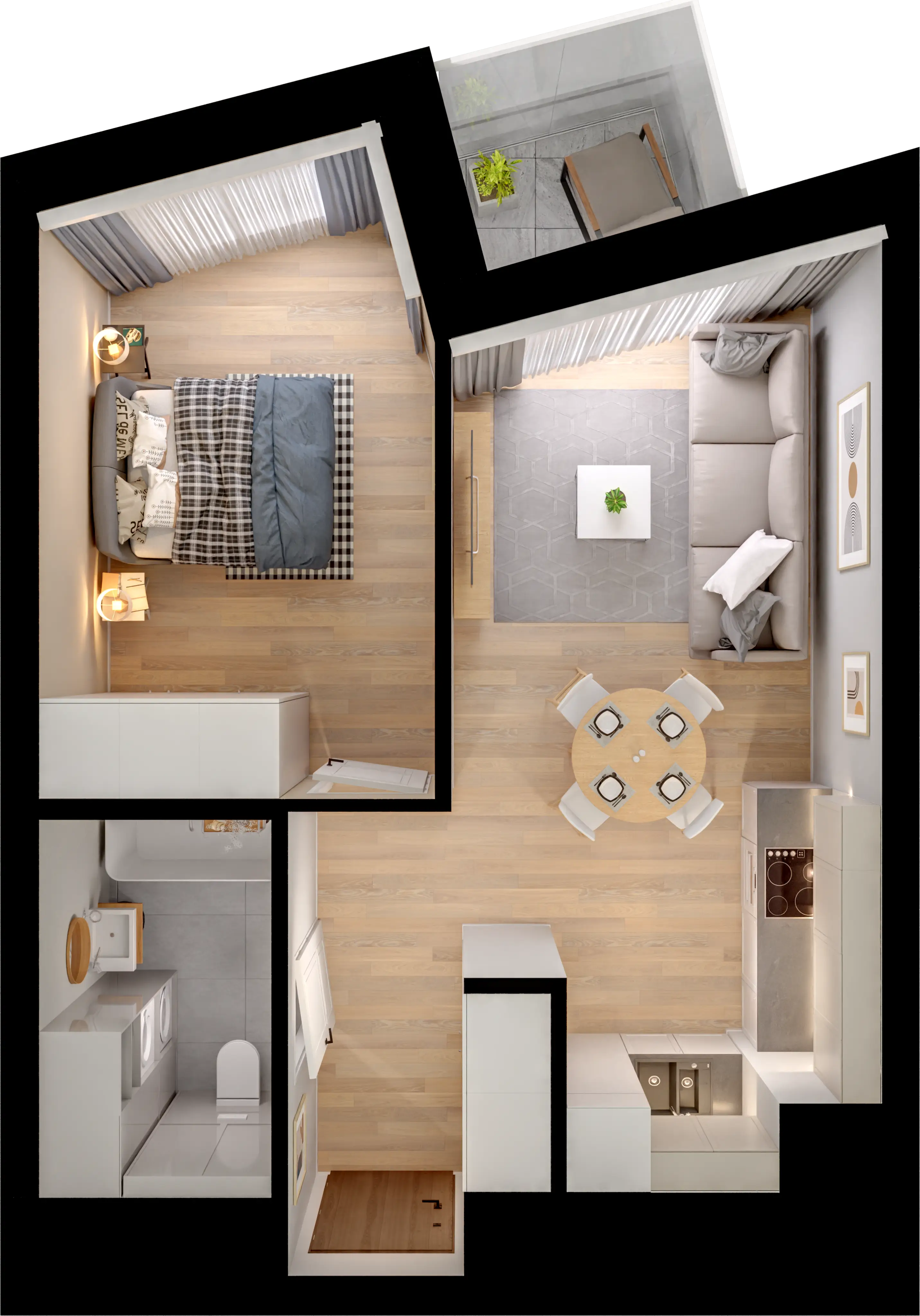 Plan 2 pok. 41m²