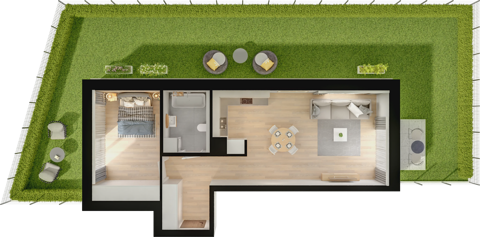 Plan 2 pok. 55m²