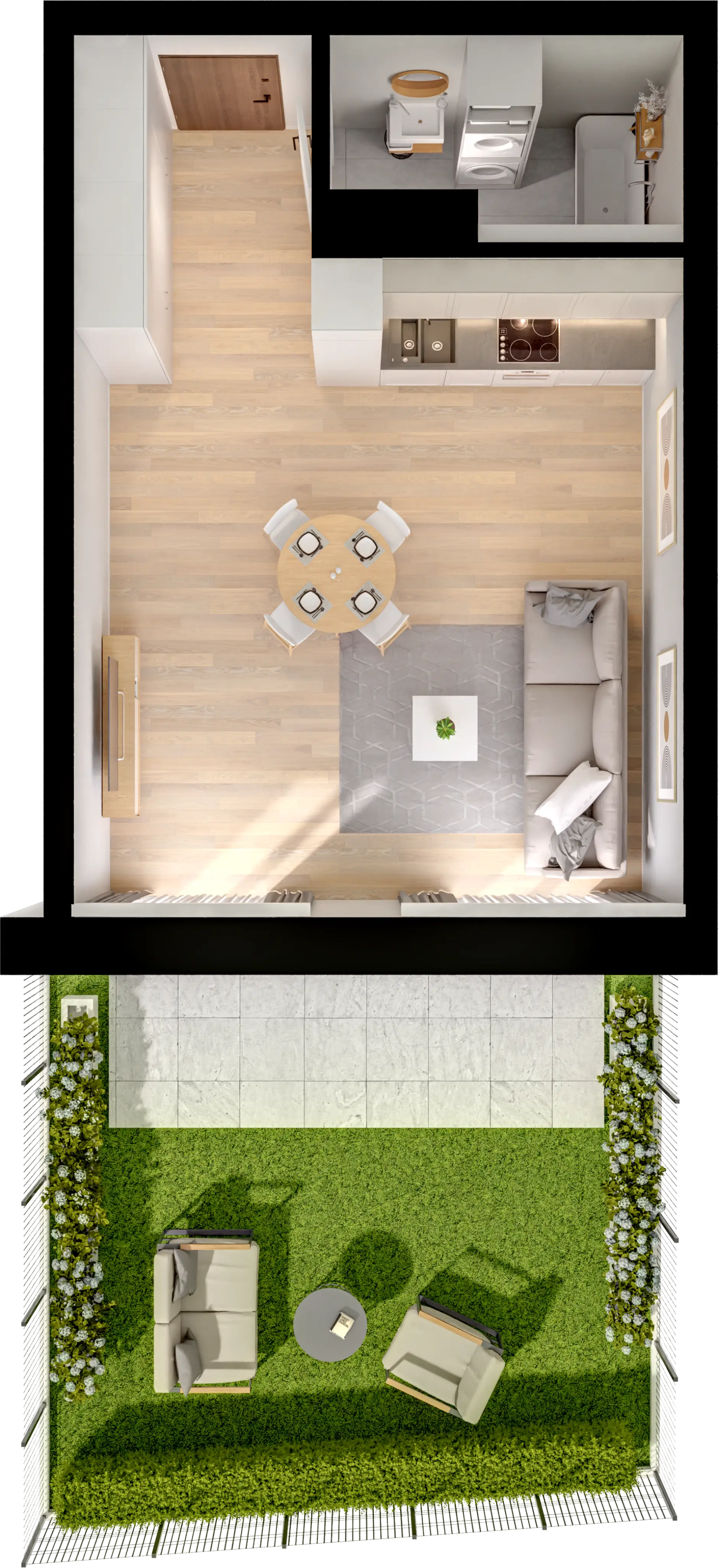 Plan 1 pok. 37m²