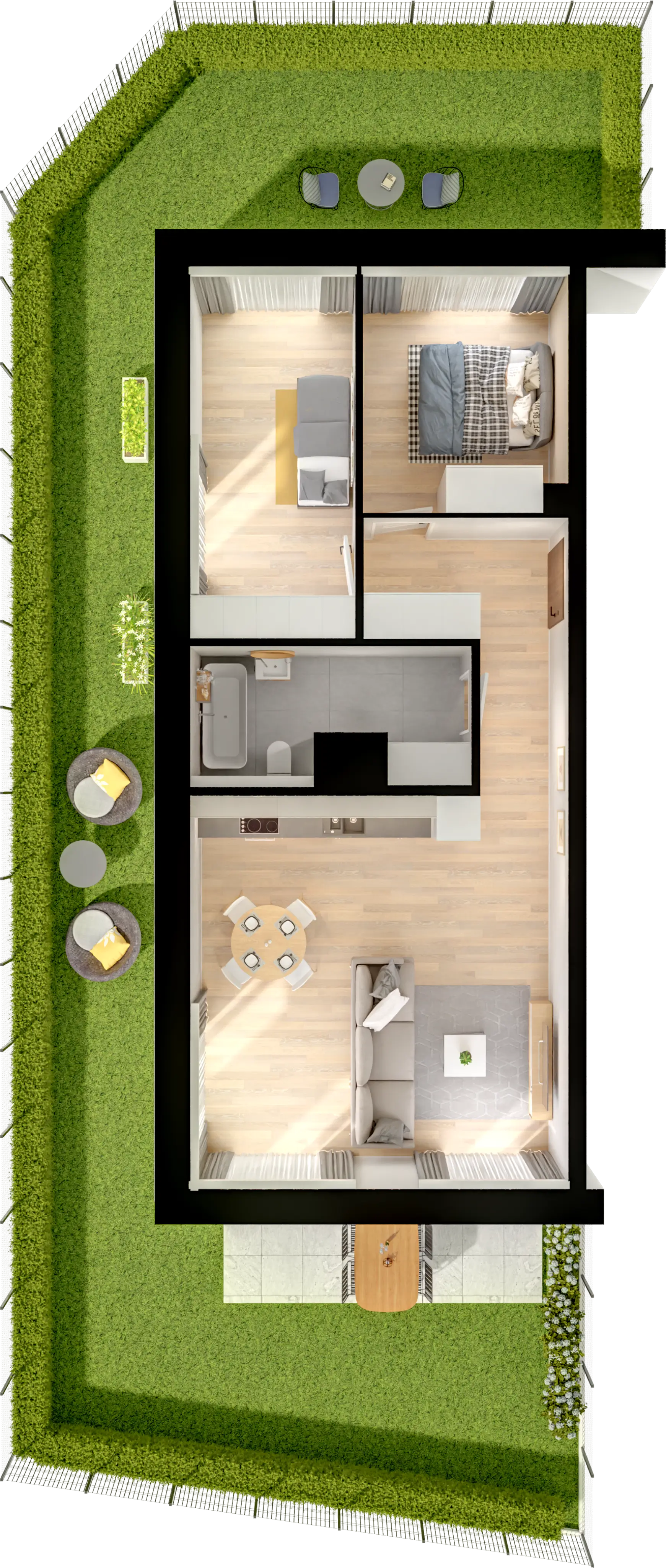 Plan 3 pok. 62m²