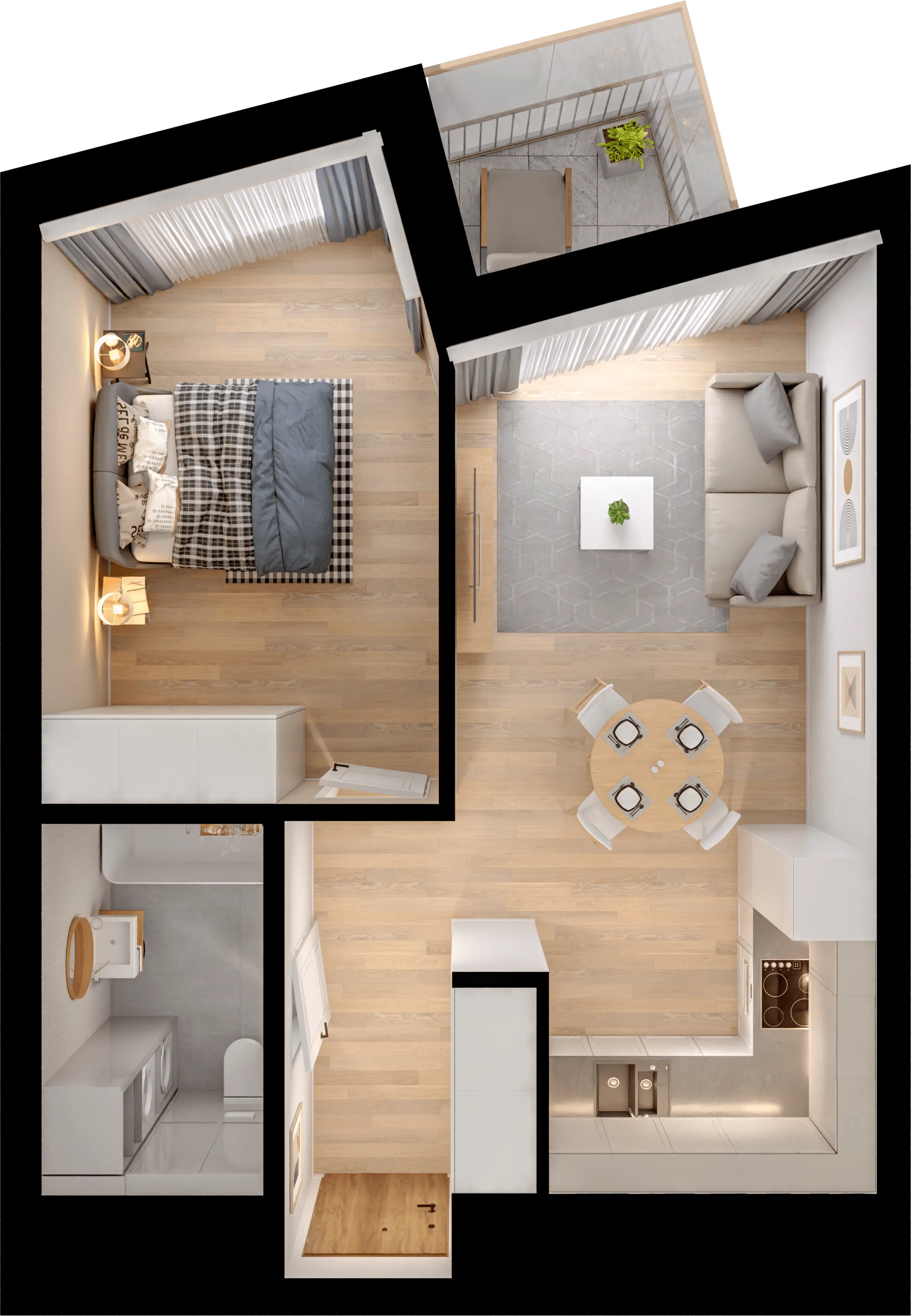 Plan 2 pok. 41m²