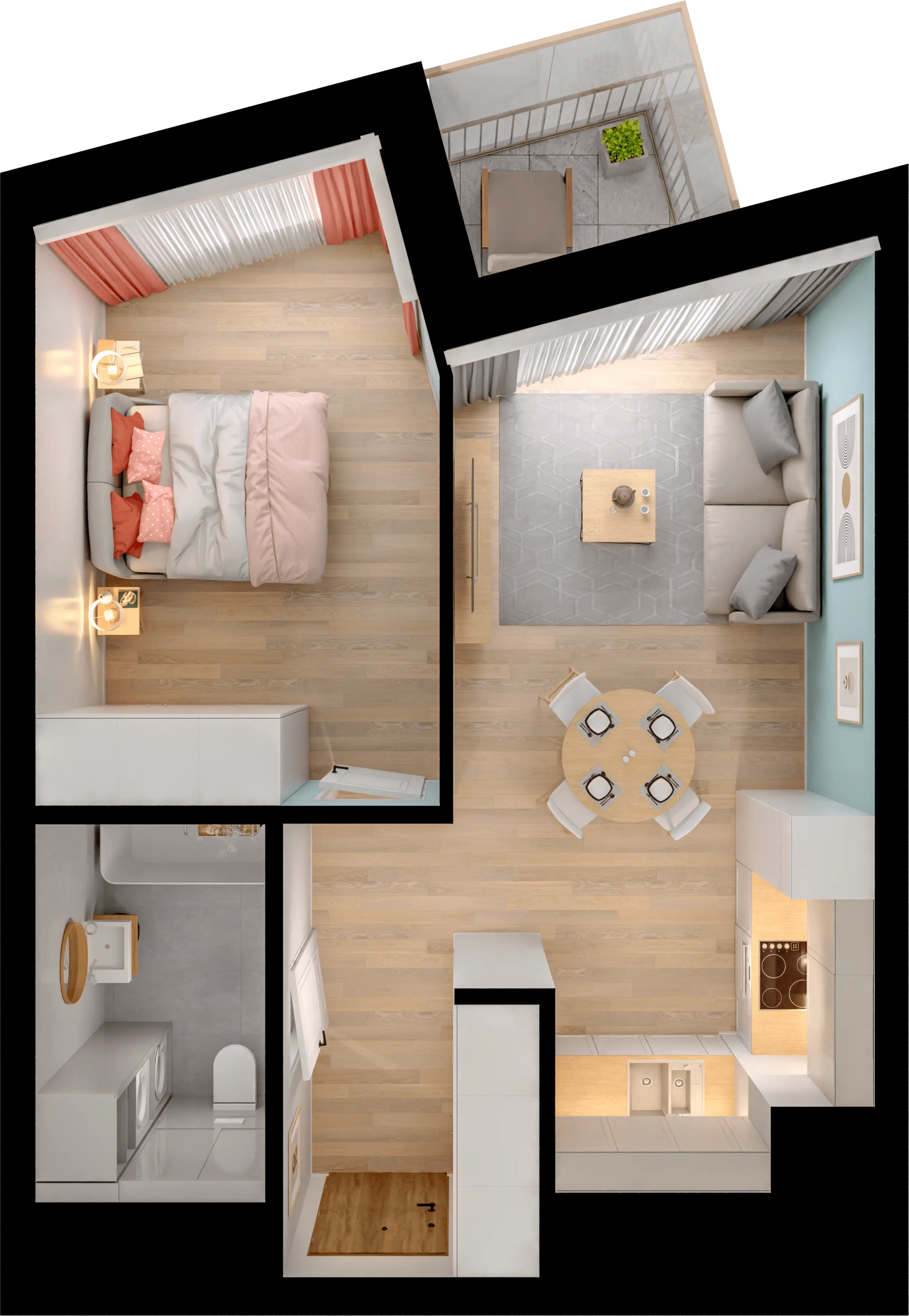 Plan 2 pok. 41m²