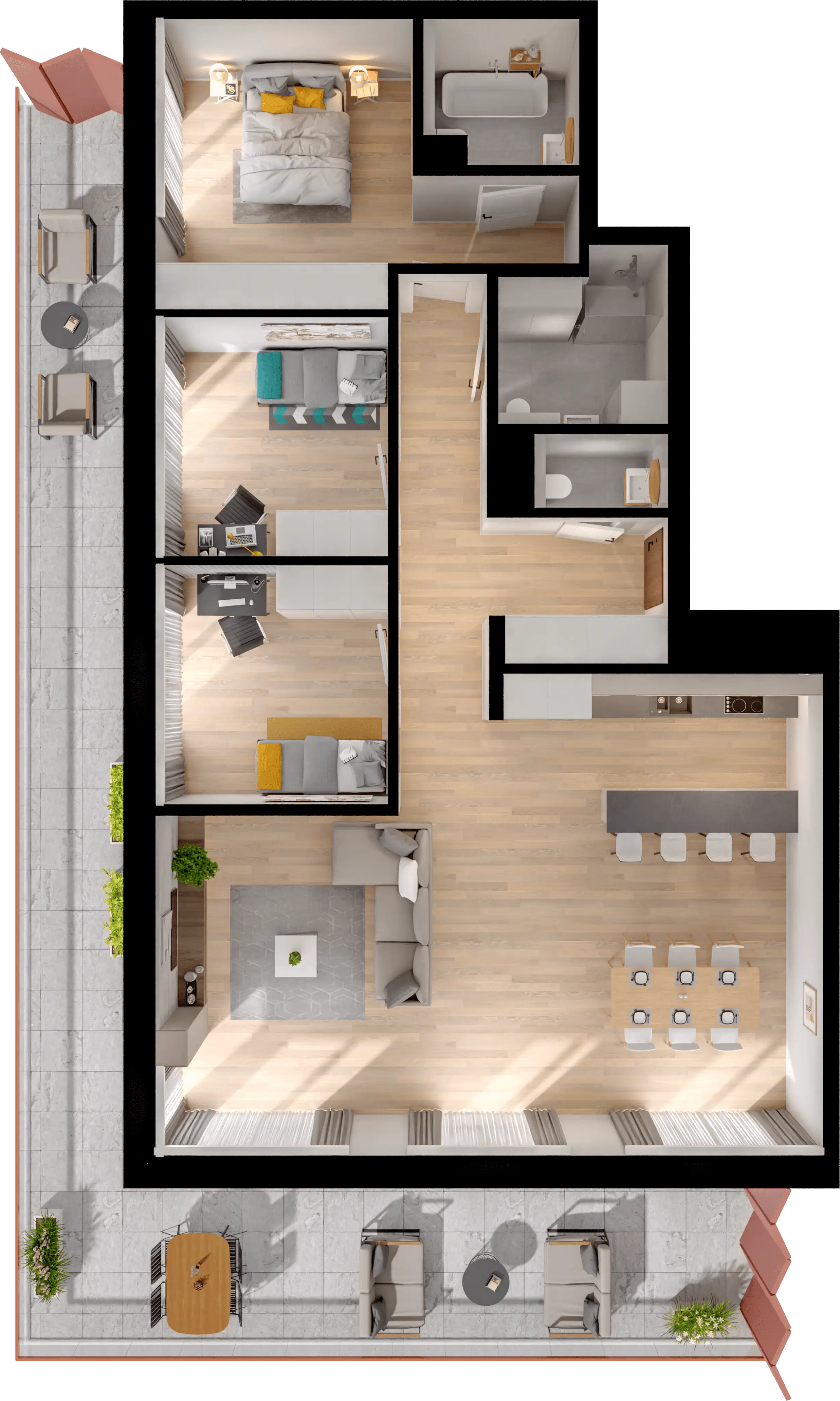 Plan 4 pok. 111m²