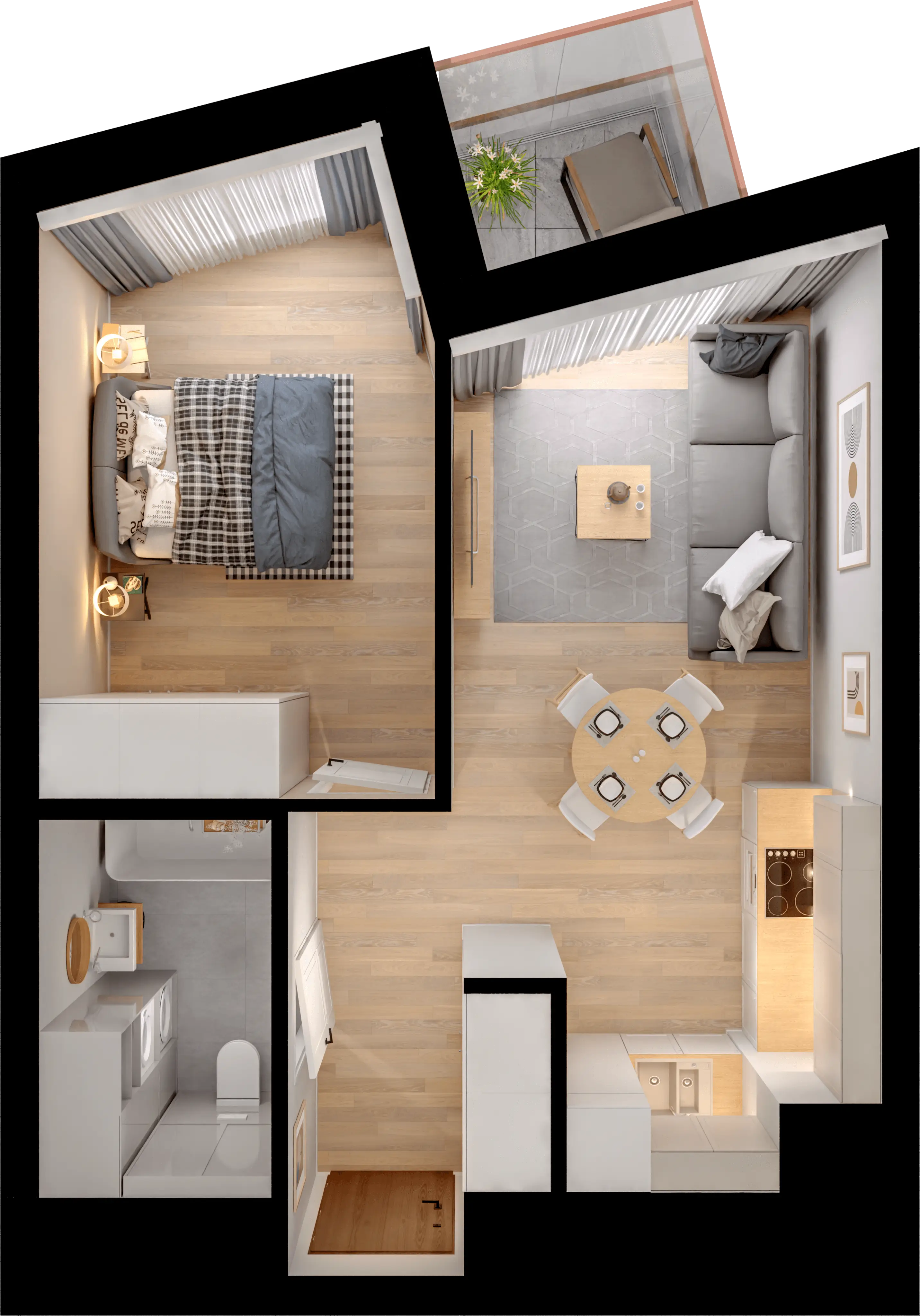Plan 2 pok. 41m²