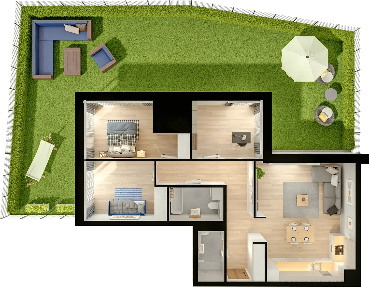 Plan 4 pok. 85m²
