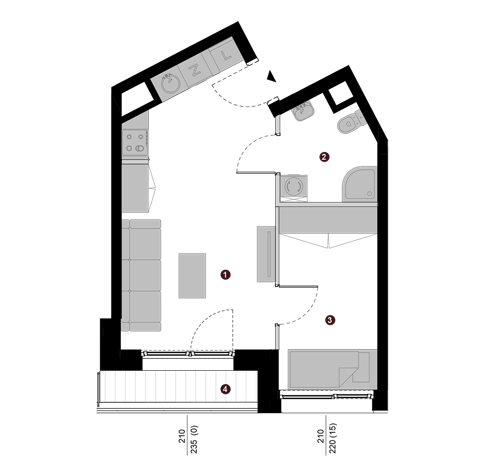 Plan 2 pok. 35m²