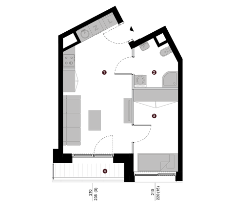 Plan 2 pok. 35m²