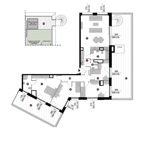 Plan 5 pok. 132m²