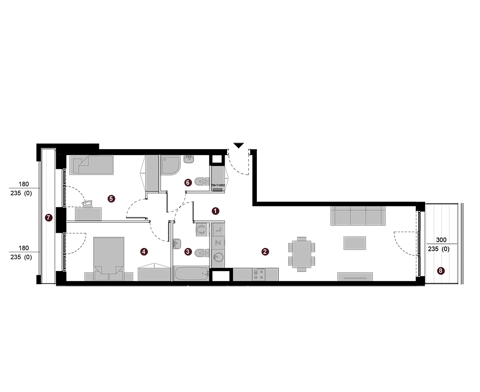 Plan 3 pok. 71m²