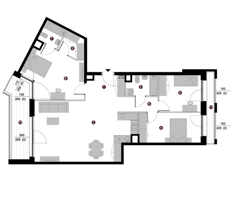 Plan 4 pok. 103m²