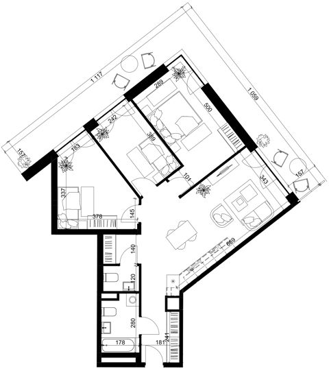 Plan 4 pok. 79m²