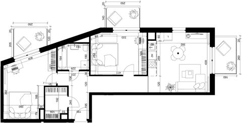 Plan 3 pok. 66m²