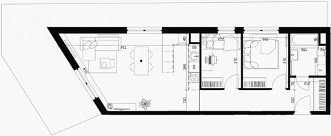 Plan 3 pok. 58m²