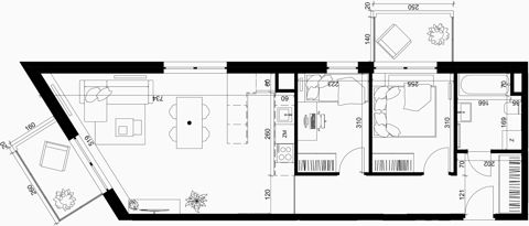 Plan 3 pok. 58m²