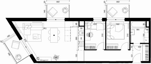 Plan 3 pok. 58m²