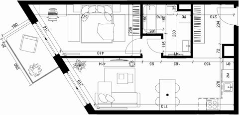 Plan 2 pok. 46m²