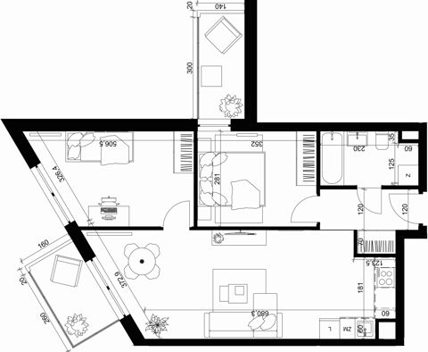 Plan 3 pok. 56m²