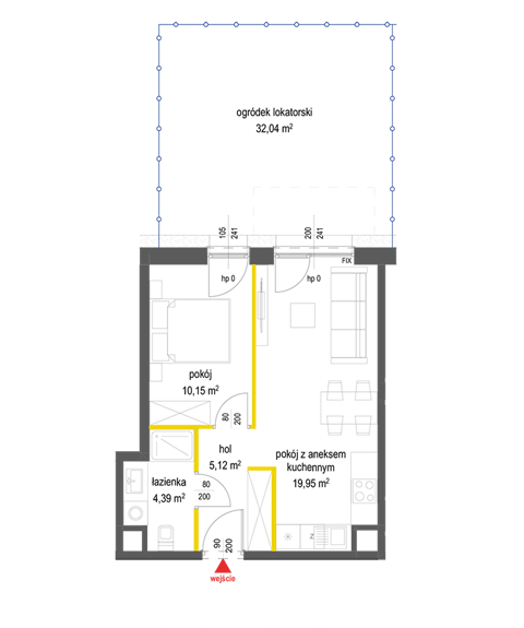 Plan 2 pok. 40m²