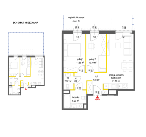 Plan 3 pok. 59m²