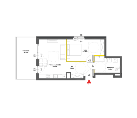 Plan 2 pok. 51m²