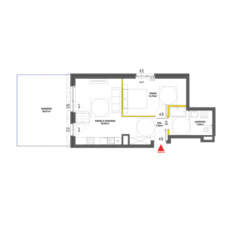Plan 2 pok. 51m²
