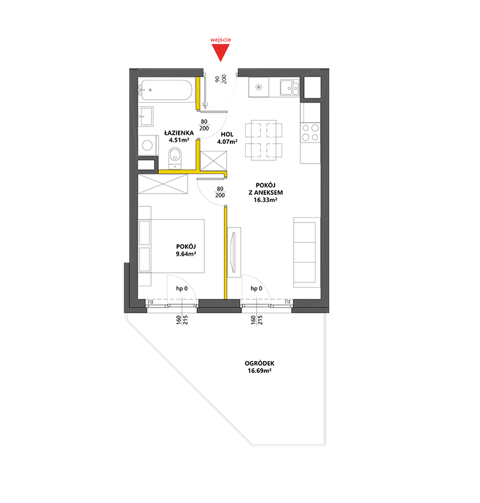 Plan 2 pok. 35m²