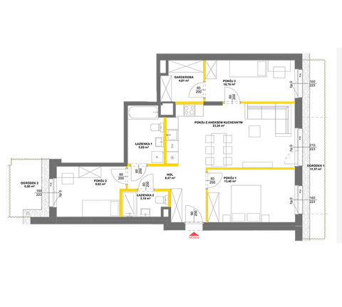 Plan 4 pok. 79m²
