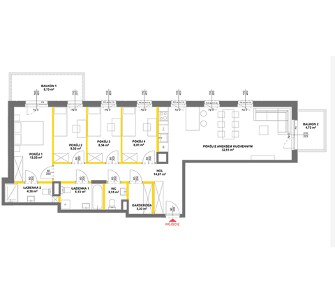 Plan 5 pok. 102m²
