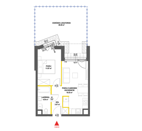 Plan 2 pok. 38m²