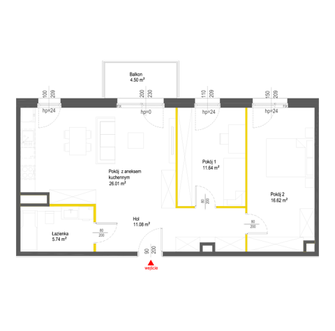 Plan 3 pok. 71m²