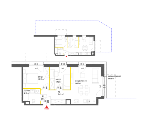 Plan 3 pok. 49m²
